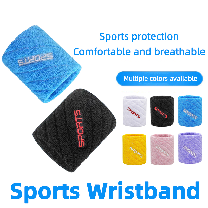 Wristband Pair Sweat - 1 par de algodão elástico pulseira
