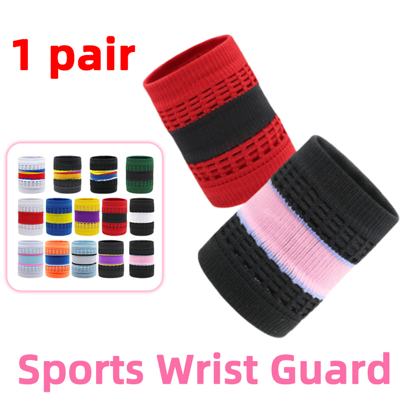 Wristband Pair Sweat - Unisex poliéster algodão pulso guarda, esporte