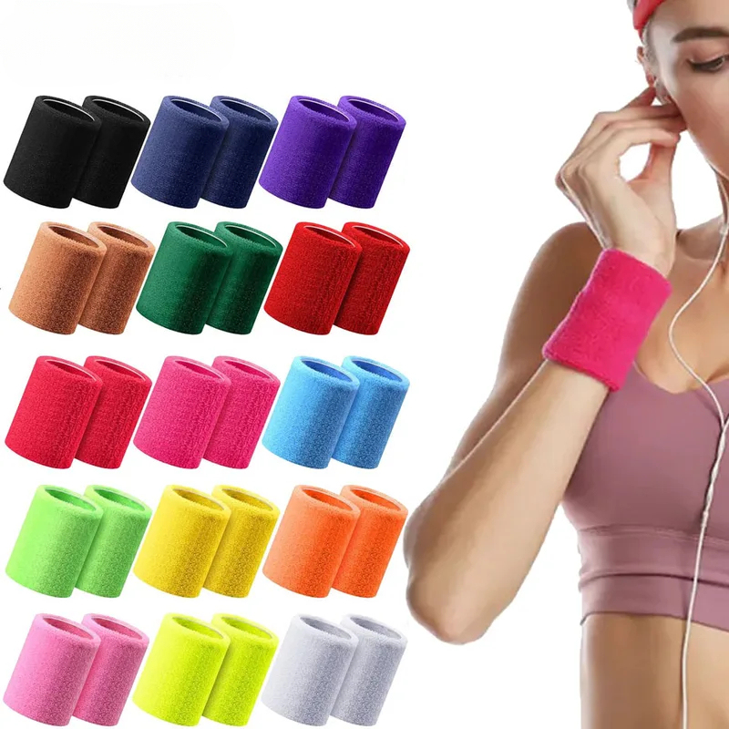 Wristband Pair Sweat - 1 Par de Munhequeiras Esportivas de