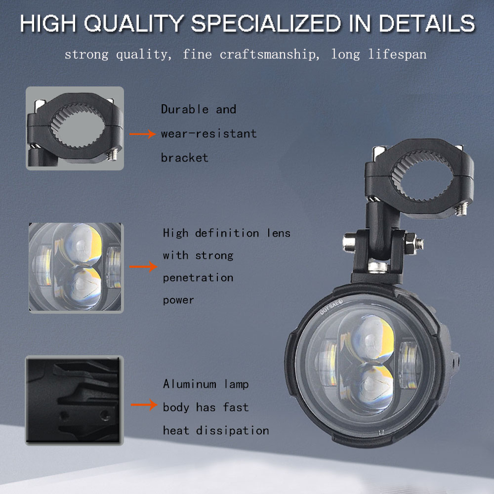 Farol de Moto E-Mark com Luzes - Badminton Flash avaliação e preço