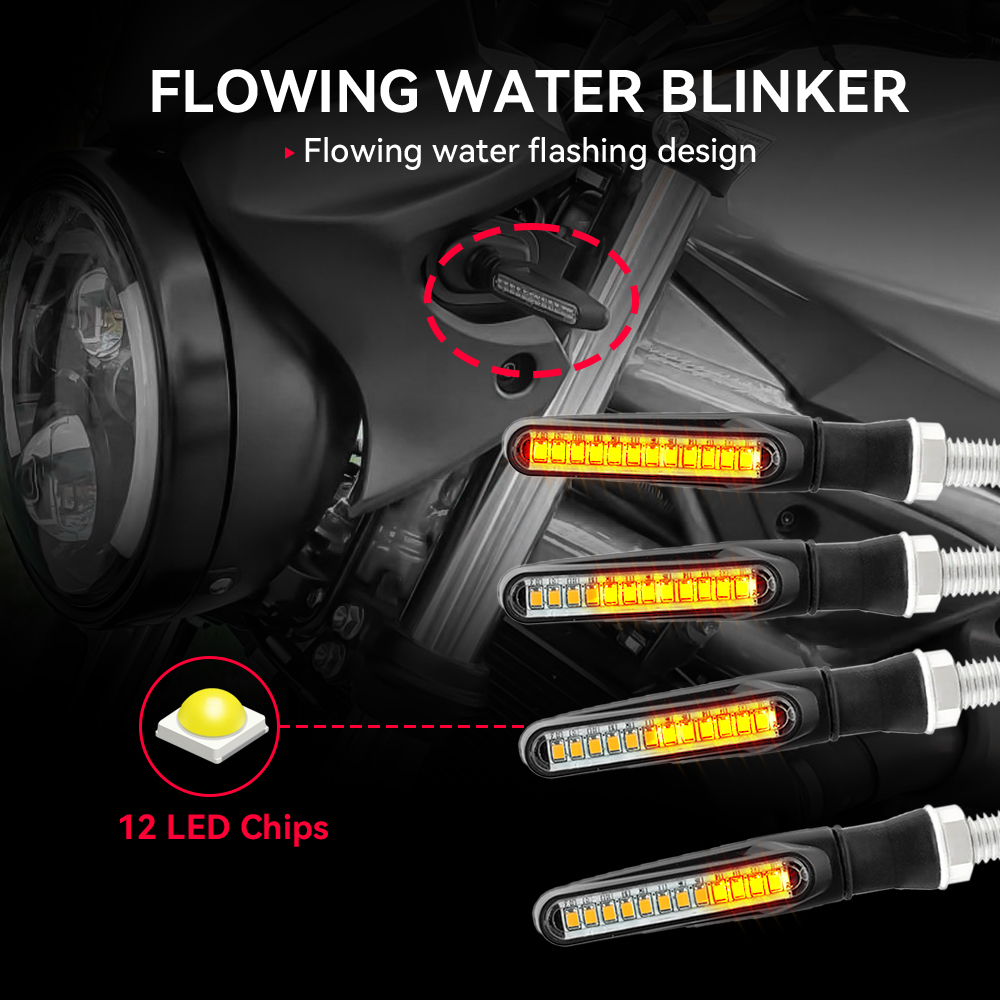 Motocicleta LED Turn Signals,  - Badminton Flash avaliação e preço
